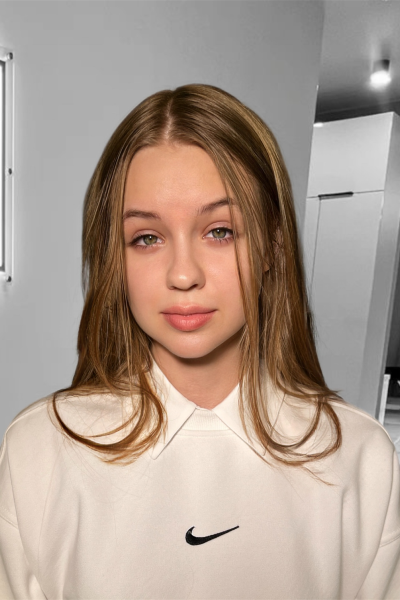 Full face lash and brow lamination result with natural eye definition