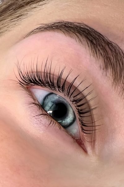 Converted HEIC photo showing detailed lash and brow lamination result